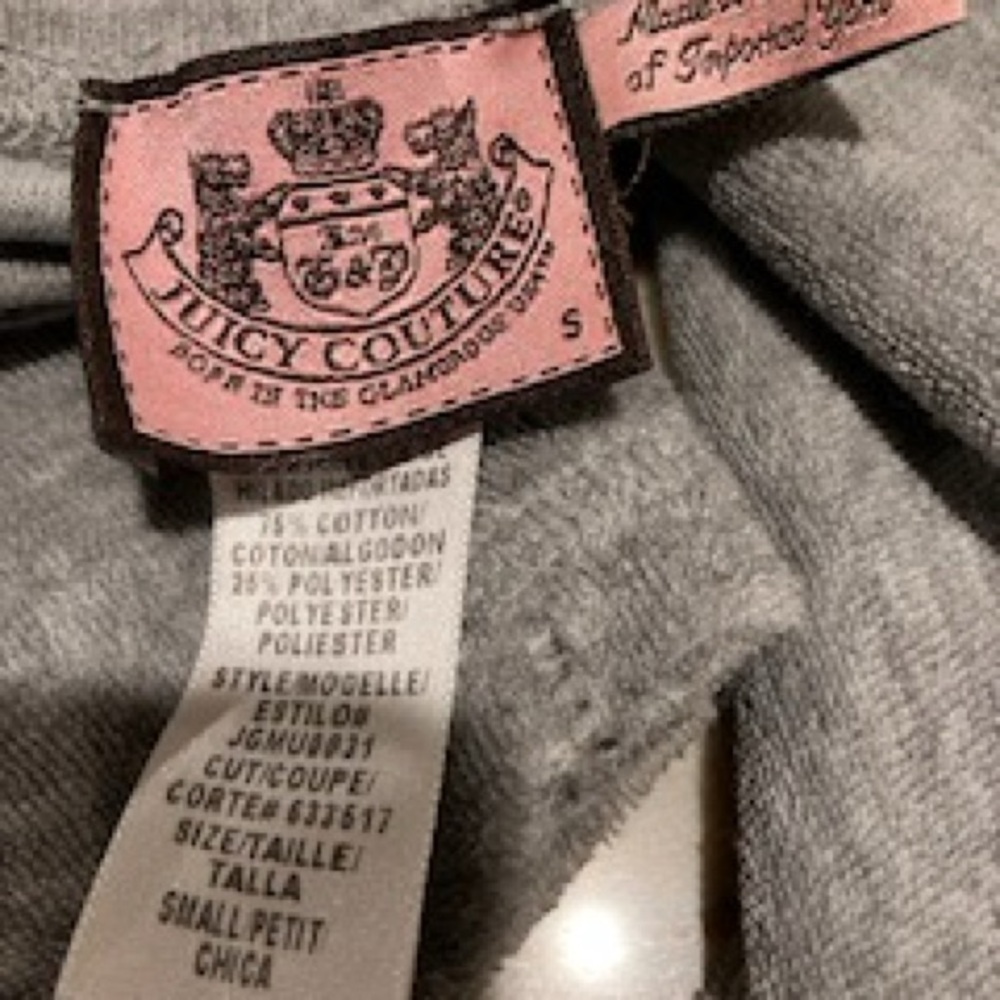Juicy Couture Charcoal Velour Jacket - Picture 16 of 16